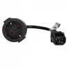 Akyga AK-PC-10A maitinimo adapterio kabelis IEC C14 – Schuko lizdas (CEE 7/3), 10 A, 0,15 m, juodas