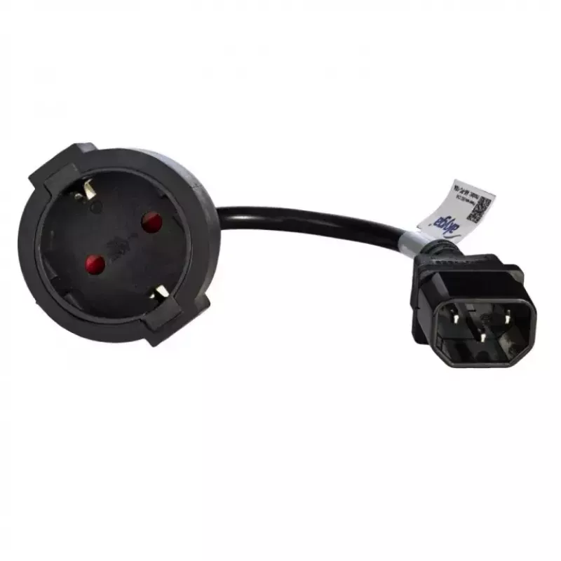 Akyga AK-PC-10A maitinimo adapterio kabelis IEC C14 – Schuko lizdas (CEE 7/3), 10 A, 0,15 m, juodas