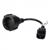 Akyga AK-PC-10A maitinimo adapterio kabelis IEC C14 – Schuko lizdas (CEE 7/3), 10 A, 0,15 m, juodas