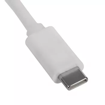 USB šakotuvas Akyga AK-AD-57, USB 2.0 Type-C jungtis, HDMI prievadas, 500 Mbit/s, baltas, 80×80×15 mm