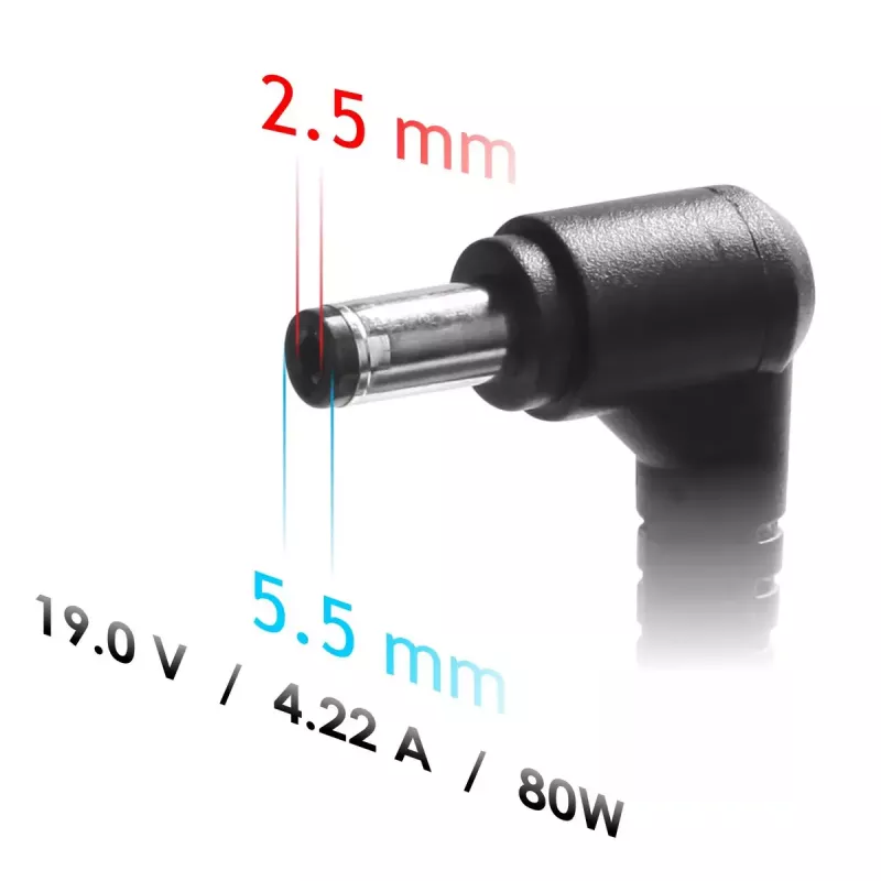 Akyga AK-ND-72 maitinimo adapteris 80 W vidaus naudojimui, juodas, spausdintuvams
