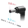 Akyga AK-ND-73 maitinimo adapteris Zebra spausdintuvams, 100 W, 24 V, 4,17 A, 6,3 x 3,0 mm kampinis kištukas