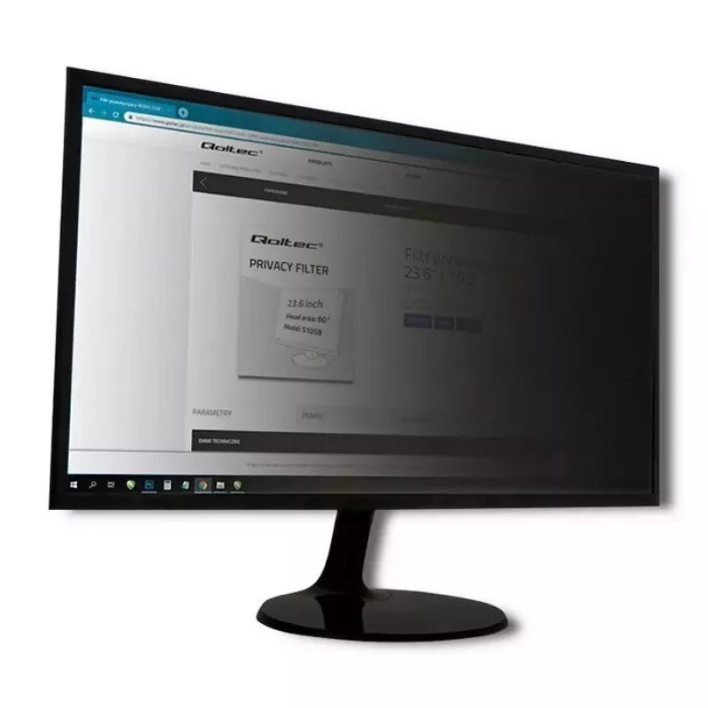 Privatumo filtras be rėmelio Qoltec 51063 43,2 cm (17 colių)