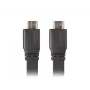 HDMI kabelis LANBERG CA-HDMI-21CU-0030-BK, 3 m, HDMI A tipo kištukas–kištukas, HDMI 2.0, 18 Gbit/s, ARC, auksuoti kontaktai, juodas