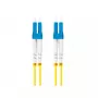 Skiemeninis optinis kabelis LANBERG FO-LULU-SD11-0050-YE 5 m, G.657.A1, LC–LC, geltonas