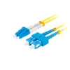 Skiemeninis optinis kabelis LANBERG FO-SULU-SD11-0020-YE, 2 m, G.657.A1, SC į LC, geltonas