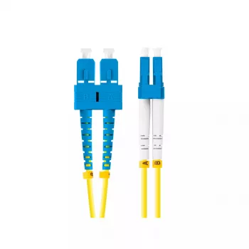 Skiemeninis optinis kabelis LANBERG FO-SULU-SD11-0020-YE, 2 m, G.657.A1, SC į LC, geltonas