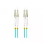Skaidulinis optinis kabelis LANBERG FO-LULU-MD31-0050-TQ, OM3, LC–LC, 5 m, Aqua