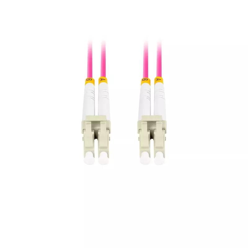 Skaidulinis optinis kabelis LANBERG FO-LULU-MD41-0020-VT 2 m OM4 LC–LC Violetinis