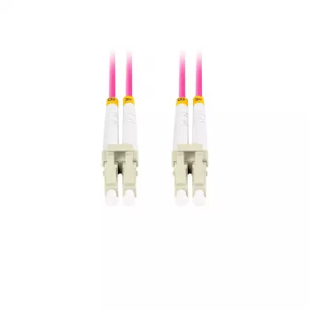 Šviesolaidinis kabelis LANBERG FO-LULU-MD41-0100-VT 10 m OM4 LC–LC