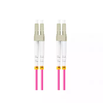 Šviesolaidinis kabelis LANBERG FO-LULU-MD41-0100-VT 10 m OM4 LC–LC
