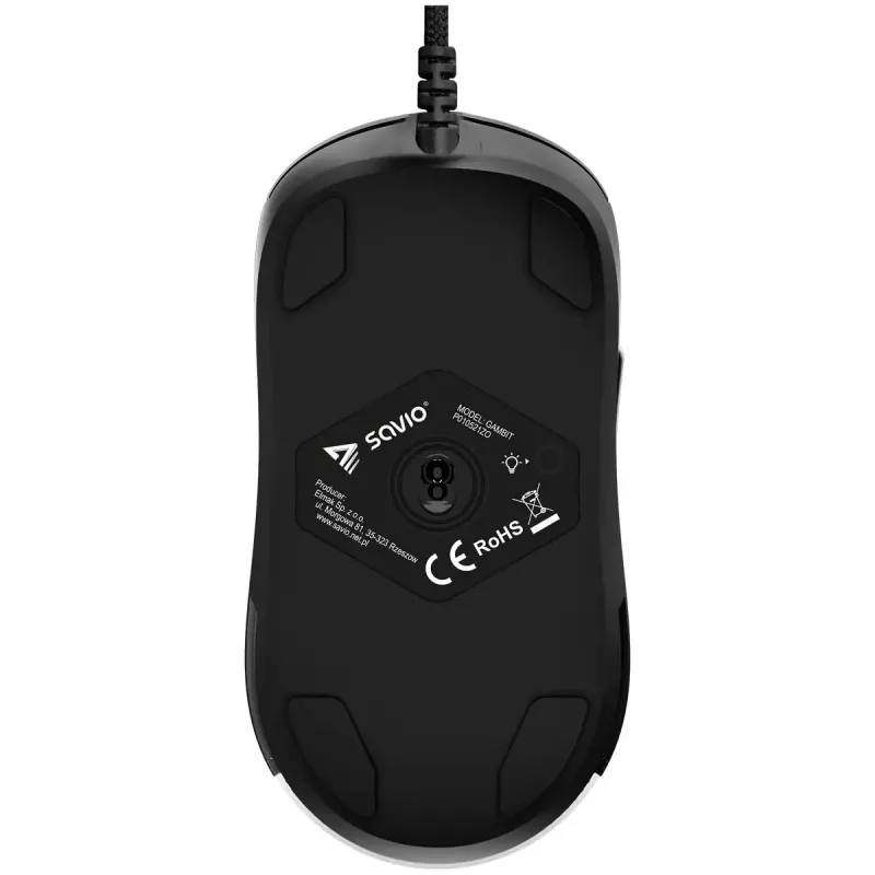 Pelė Savio Gambit Gaming, dešinei rankai, USB Type-A