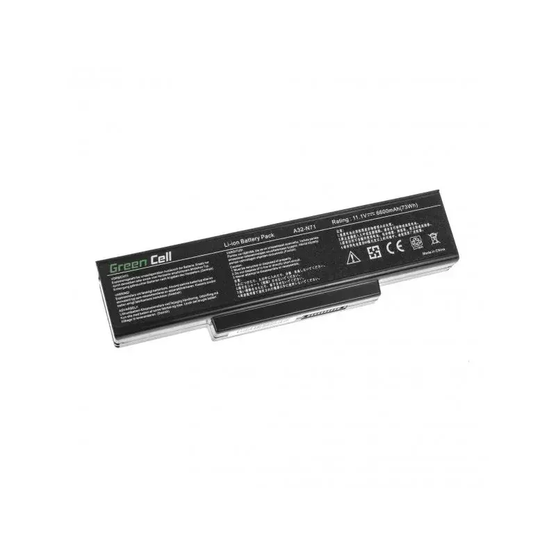 Baterija Green Cell AS07, 6600 mAh, skirta Asus nešiojamiesiems kompiuteriams