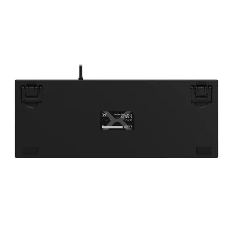 KRUX Atax PRO RGB žaidimų klaviatūra, mechaninė, USB, QWERTY anglų, juoda, tenkeyless