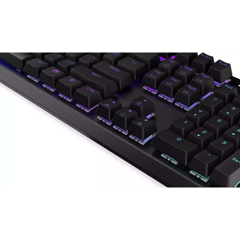 Žaidimų klaviatūra ENDORFY Thock RF Wireless USB Mechaninė RGB Juoda