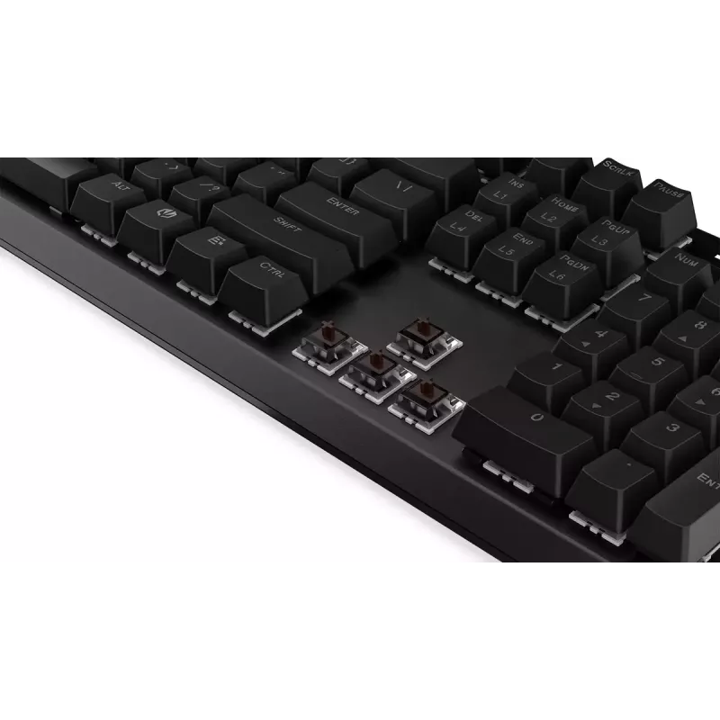 Žaidimų klaviatūra ENDORFY Thock RF Wireless USB Mechaninė RGB Juoda