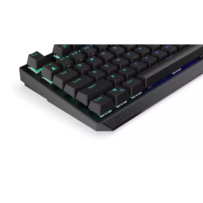 Žaidimų klaviatūra ENDORFY Thock RF Wireless USB Mechaninė RGB Juoda