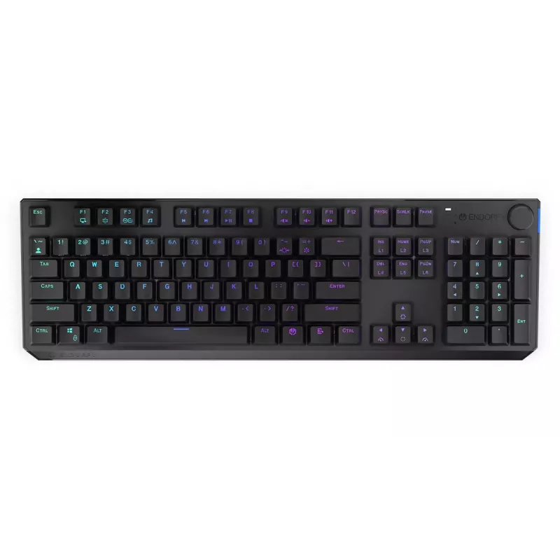 Žaidimų klaviatūra ENDORFY Thock RF Wireless USB Mechaninė RGB Juoda