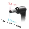 Nešiojamo kompiuterio maitinimo adapteris Akyga AK-ND-85, 12V 5A, 1,2 m laidas, juodas