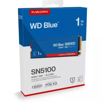 Vidinis kietasis diskas SANDISK WD Blue SN5100 NVMe 1TB – M.2 PCIe SSD, 1 TB talpa