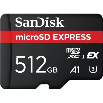 SanDisk GamePlay microSD Express Card, 512 GB, PCIe 3.1/NVMe, 880 MB/s skaitymo, 650 MB/s rašymo