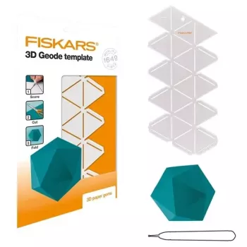 Fiskars 1059566 Siluetinis trafaretas iš balto plastiko suaugusiems ir vaikams