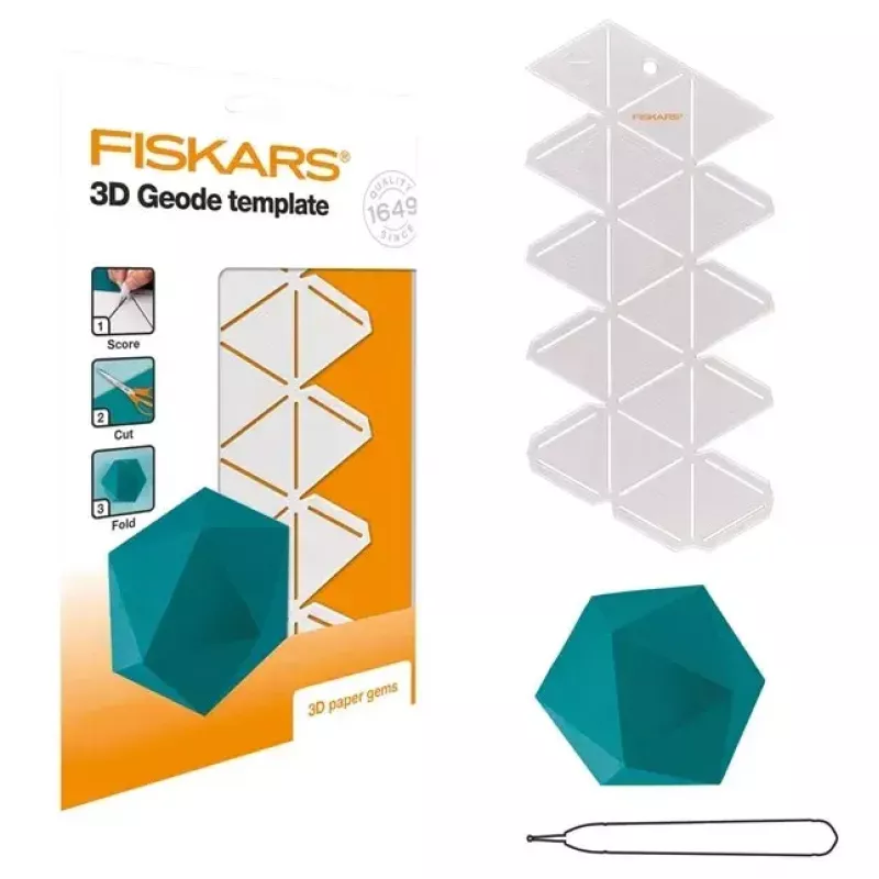Fiskars 1059566 Siluetinis trafaretas iš balto plastiko suaugusiems ir vaikams