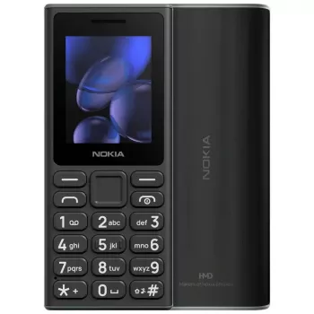 Mobilusis telefonas NOKIA 105 TA-1684 Dual SIM Juodas – paprastas mygtukinis telefonas, 2024 m. modelis