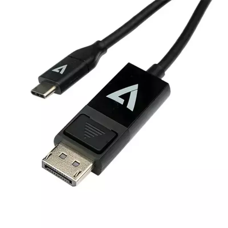 Laidas keitiklis USB Type-C 3.2 Gen 1 į DisplayPort juodas V7 V7UCDP-2M