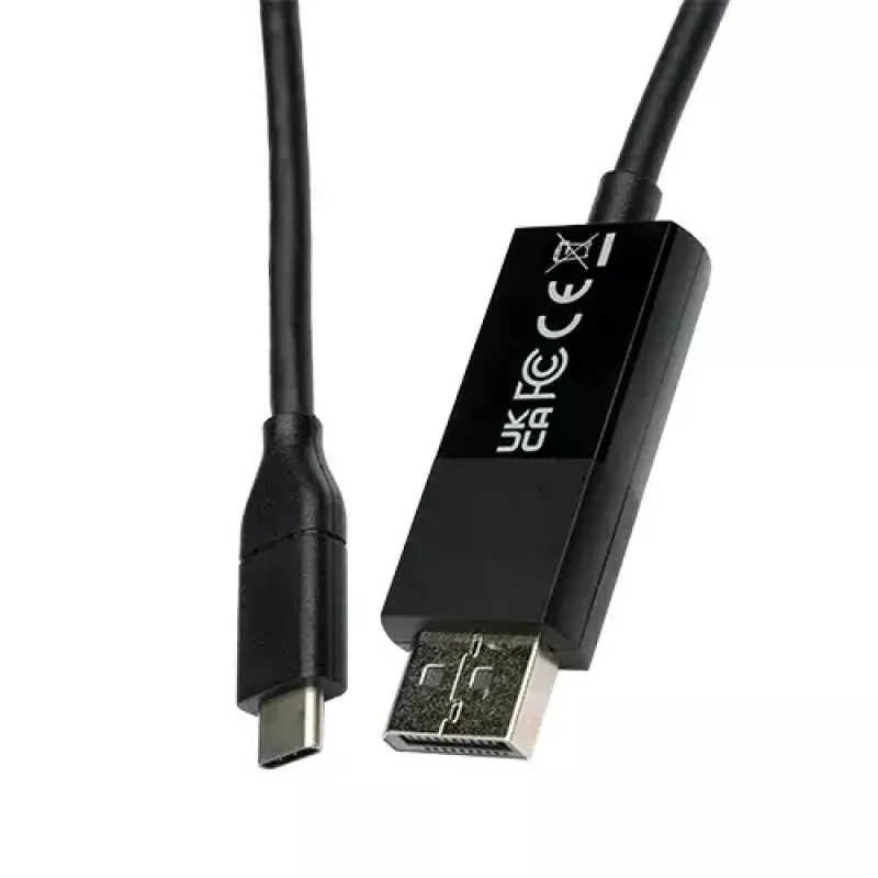 Laidas keitiklis USB Type-C 3.2 Gen 1 į DisplayPort juodas V7 V7UCDP-2M