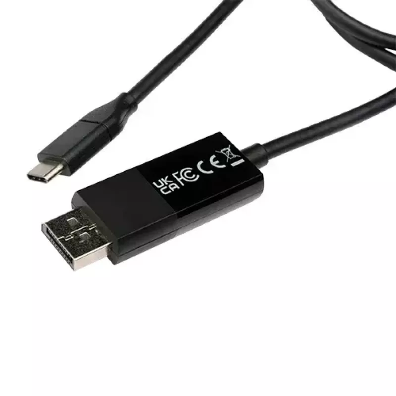 Laidas keitiklis USB Type-C 3.2 Gen 1 į DisplayPort juodas V7 V7UCDP-2M