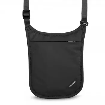 Pacsafe Coversafe V75 kaklo piniginė juoda poliesteris