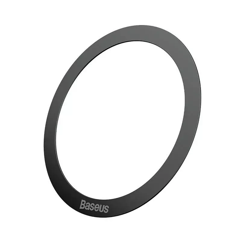 Magnetinis žiedas Baseus Halo MagSafe juodas – 2 vnt. telefono laikikliai