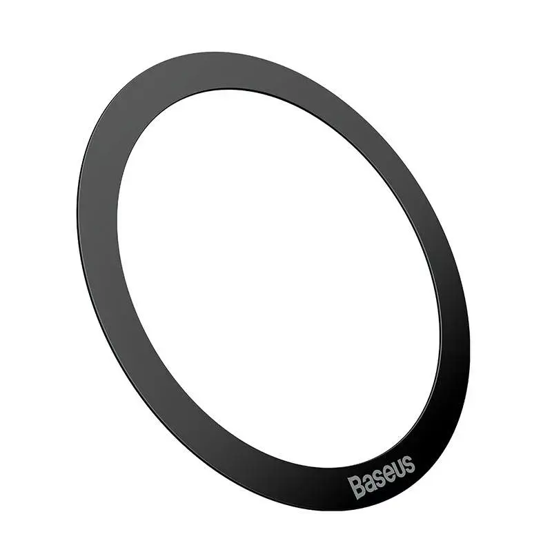 Magnetinis žiedas Baseus Halo MagSafe juodas – 2 vnt. telefono laikikliai