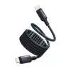 USB-C į USB-C laidas Baseus PicoGo 1 m, juodas, duomenų perdavimo greitis iki 0,48 Gbit/s