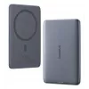 Nešiojamas powerbank Baseus PicoGo Ultra-Slim 5000 mAh, 20 W išvestis, belaidis įkrovimas, USB-C, pilka
