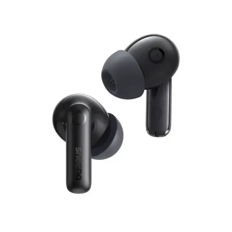 Ausinės Baseus Bass BP1 Tikras belaidis stereo (TWS) į ausį Bluetooth juodos – skambučiams ir muzikai