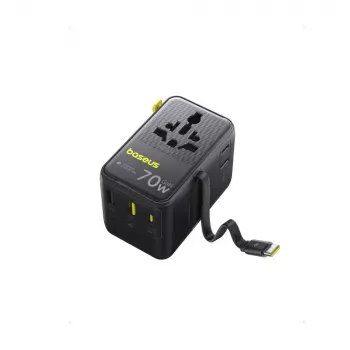 Kroviklis Baseus EnerCore CG11 — vidinis AC greitas kroviklis, 2x USB‑C, 1 m laidas, juodas