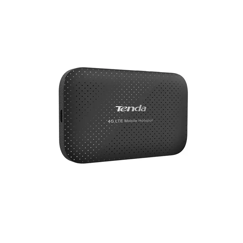 Nešiojamas maršrutizatorius TENDA 4G185 — vienos juostos 2,4 GHz, Wi‑Fi 4 (802.11n), LTE 4G, 150 Mbps, SIM lizdas, USB, vidinės 2 antenos, maitinamas baterija