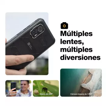 Išmanusis telefonas AGM H Max — 6,56 colių ekranas, Android 14, 4 GB RAM, 256 GB, Dual SIM, 10000 mAh, IP68, Juoda