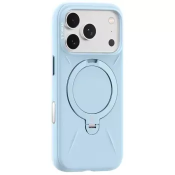Dėklas Torras Ostand Spin Softune Series iPhone 17 Pro Max – kūdikio mėlyna