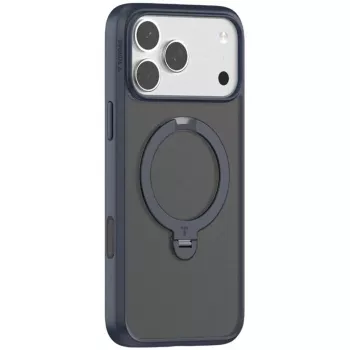 Dėklas Torras Ostand Spin Series, skirtas iPhone 17 Pro Max, tamsiai mėlynas