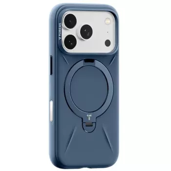 Dėklas telefonui Torras Softune Series iPhone 17 Pro Max, tamsiai mėlynas
