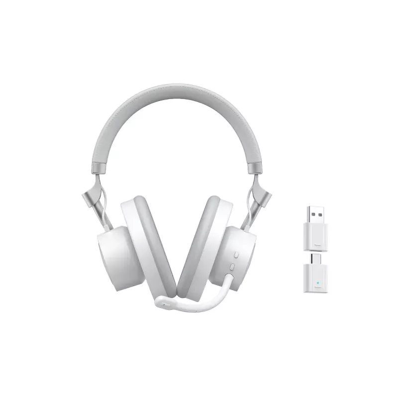 Ausinės HAVIT Fuxi-H8 – belaidės ir laidinės, Bluetooth, 20–20000 Hz, 10 m diapazonas, 300 g, baltos