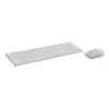 Belaidė klaviatūra ir pelė RAPOO 9310M – pilno dydžio RF+Bluetooth komplektas, balta