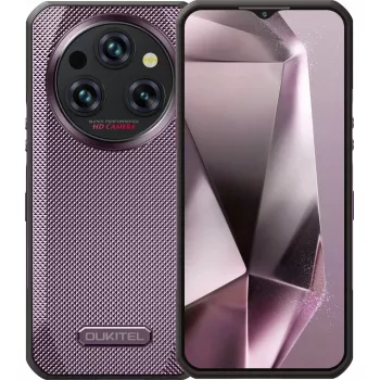Išmanusis telefonas OukiTel WP35 — 8 GB RAM, 256 GB atminties, 11000 mAh baterija, Violetinė