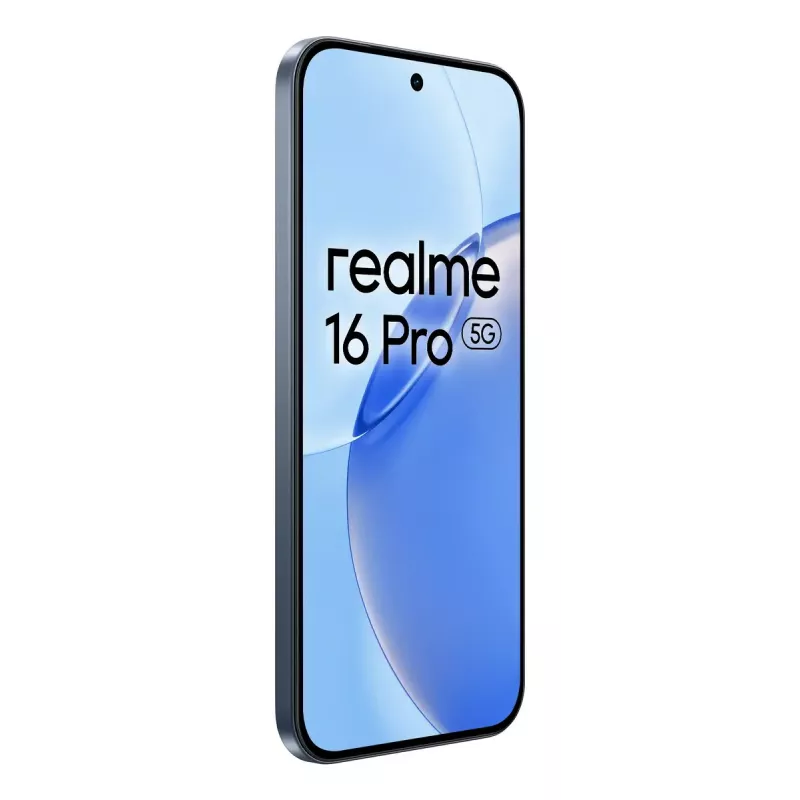 Išmanusis telefonas REALME 16 PRO — 6,8 colio (17,3 cm) 5G, MediaTek Dimensity, 8 GB RAM, 256 GB, 200 MP dviguba kamera, 6500 mAh, Pilka