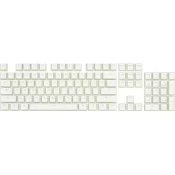 Raktų dangtelių rinkinys REDRAGON A130 PBT Doubleshot White — keičiamieji dangteliai, PBT medžiaga, dvigubo liejimo simboliai