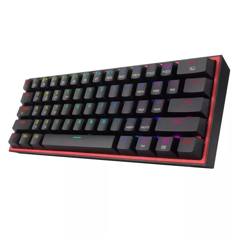 Klaviatūra REDRAGON FIZZ PRO K616-RGB B Gaming USB RF Wireless Bluetooth QWERTY Juoda Raudona