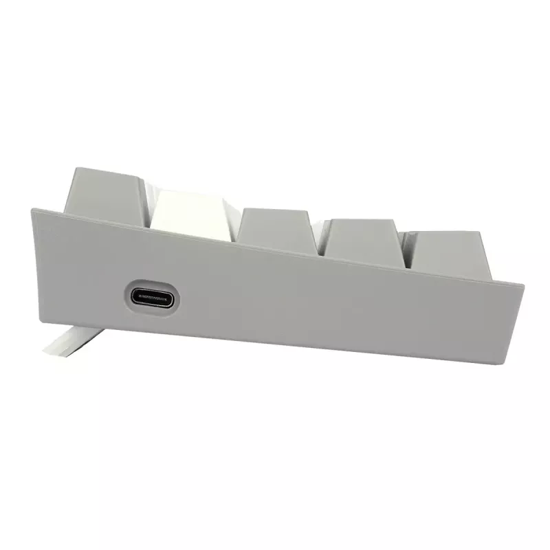 Mechaninė klaviatūra REDRAGON K617-RGB Fizz, laidinė USB, pilka balta